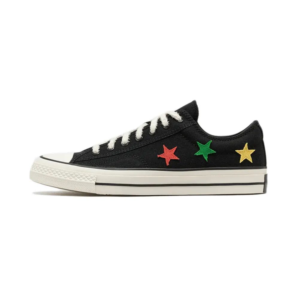 Converse x Daily Paper Star Player 76 Black/Fern Green/Cyber Yellow (A13860C)