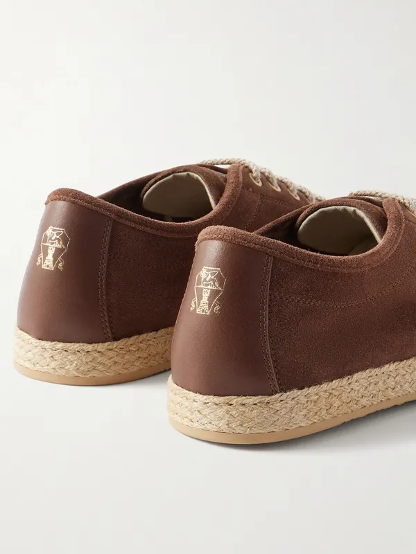 Brunello Cucinelli Suede Sneakers Brown (MZULNGI650) (5)
