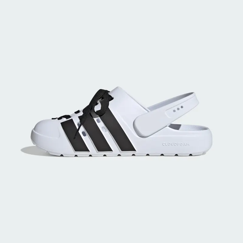 adidas Adilette Clog 2.0 Cloud White Core Black Gold Metallic (JR4027)