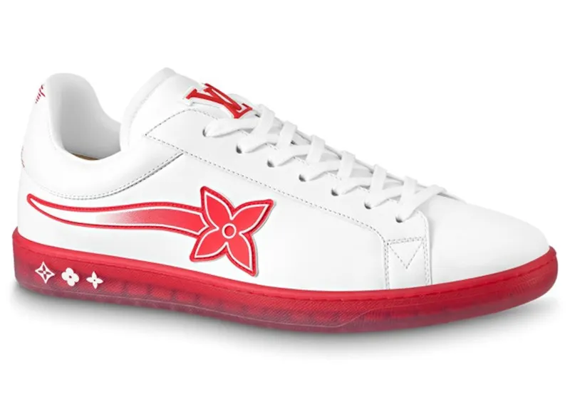 Louis Vuitton Luxembourg Samothrace Sneaker White Red (1A9FYM)