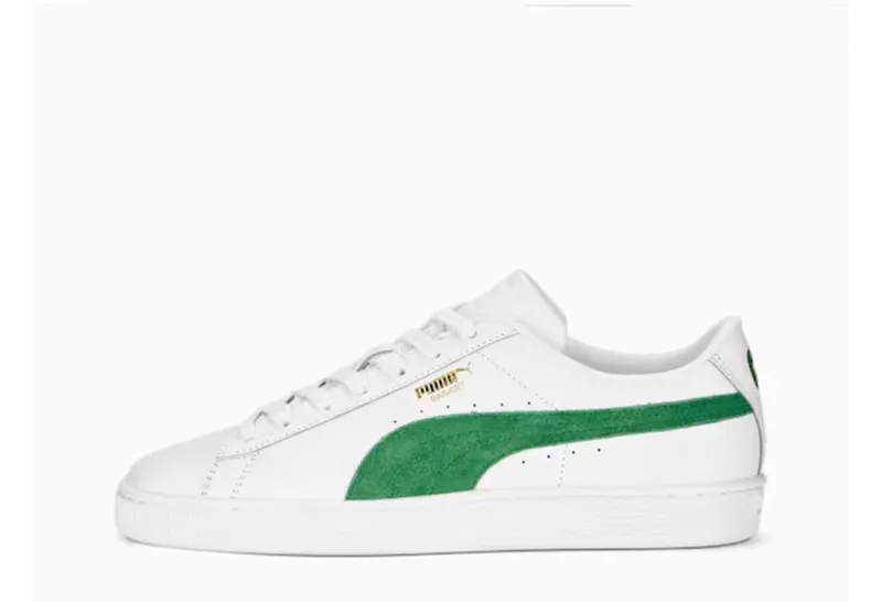 Puma Basket Classic White Green (351912-04)