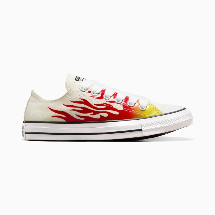 Converse Chuck Taylor All Star Flames Egret/enamel Red/fresh Yellow – “Meerkleurig” (A09889C)
