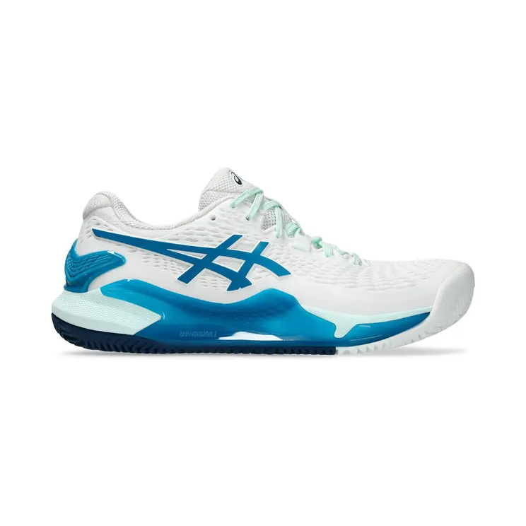 ASICS Gel-Resolution 9 Clay White Teal Blue (1042A224-102)