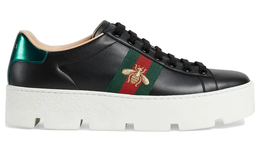 Gucci Ace Platform Black