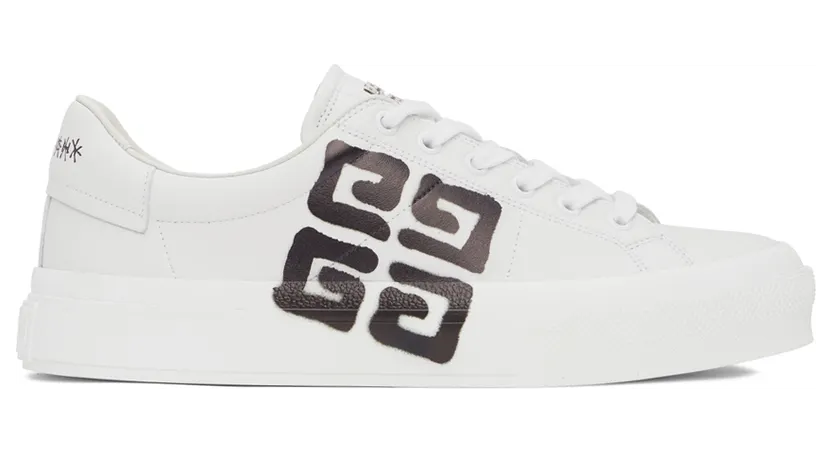 Givenchy White Chito Edition 4G Print City Sport Sneakers (BH005VH13P)