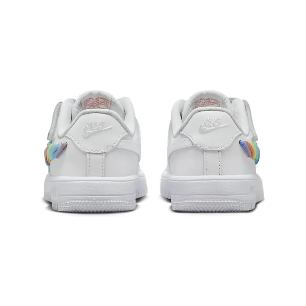 Nike Force 1 Low LV8 EasyOn PS “White Terra Blush Vapor Green Multi-Color” (FN4890-100)