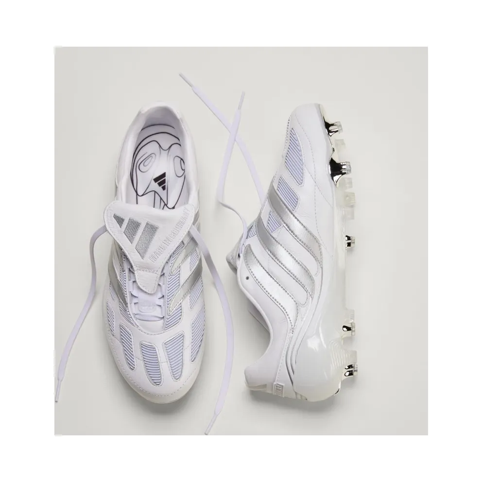 adidas Predator Precision FG White Silver Metallic Made in Germany (JS0571)