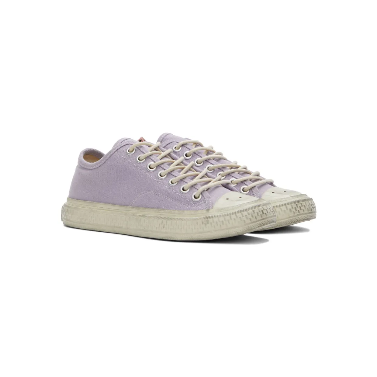 Acne Studios Off-White Canvas Low-Top Sneakers (AD0347-) (4)