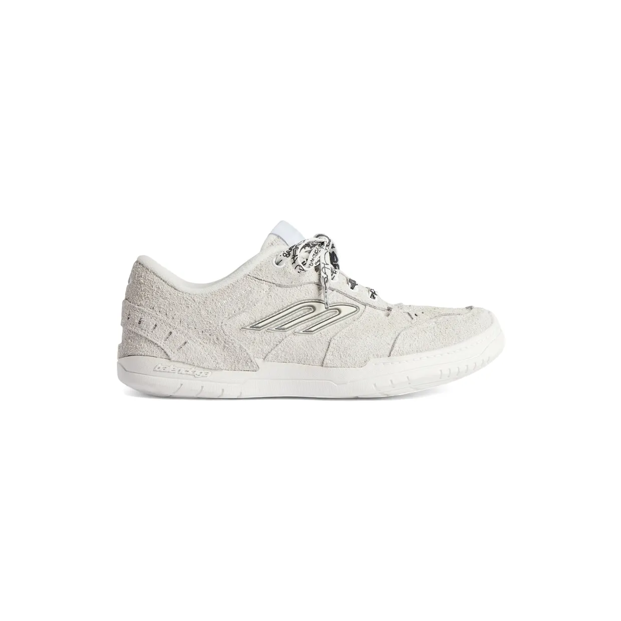 Balenciaga Hamptons Suede Off White Black (841765 WHPSU 9910)