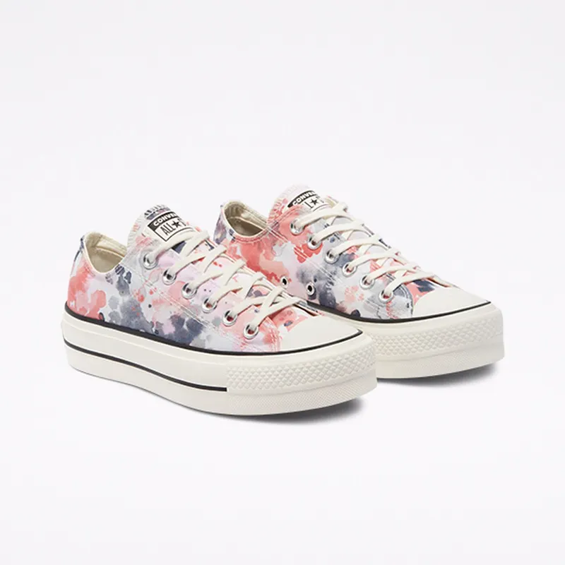 Converse Festival Platform Chuck Taylor All Star Low Top Egret/terracotta Pink/black (570970C)