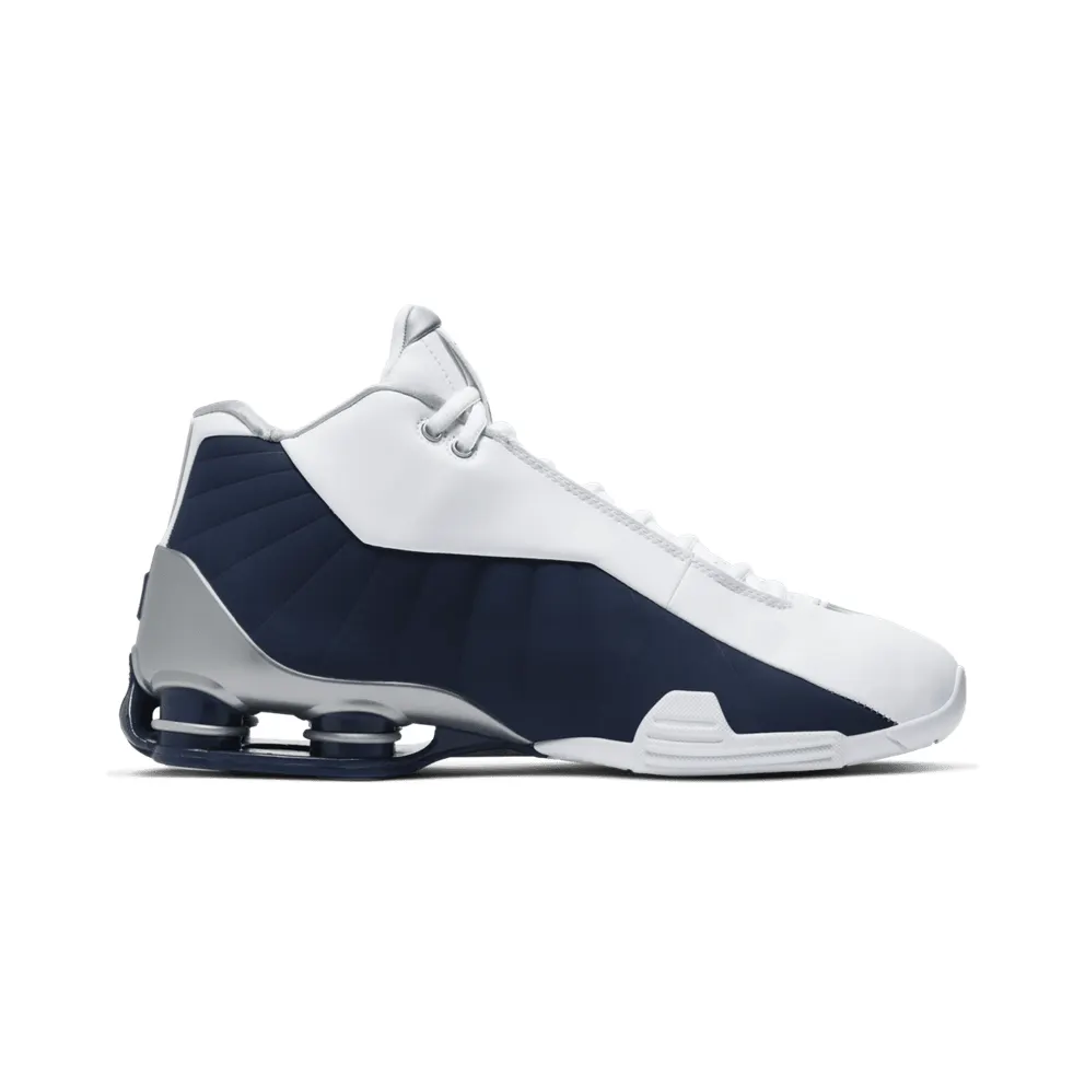 Nike Shox BB4 White Silver Navy White/Metallic Silver-Midnight Navy (AT7843-100)
