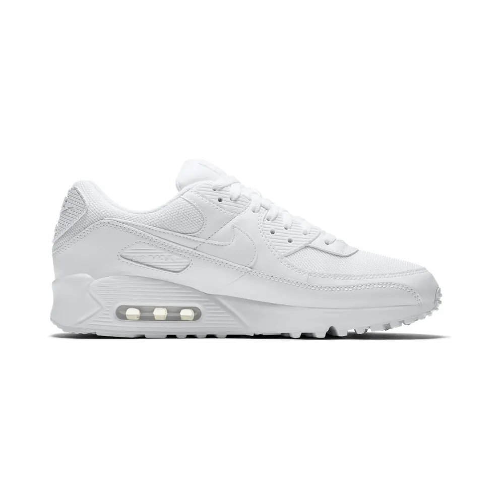 Nike Air Max 90 Recraft Triple White White/Metallic Silver-White-White (CN8490-100)