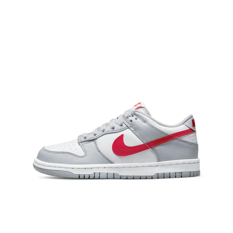 Nike Dunk Low White Grey Red (GS) (DV7149-001)