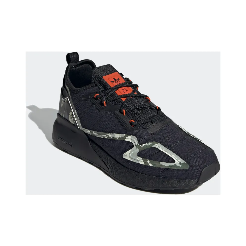 adidas ZX 2K Boost Core Black / Core Black / Collegiate Orange (GW2328)