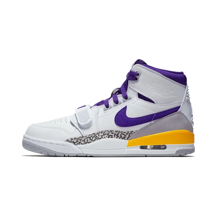 Jordan Legacy 312 Lakers “White / Amarillo / Field Purple” (AV3922-157)