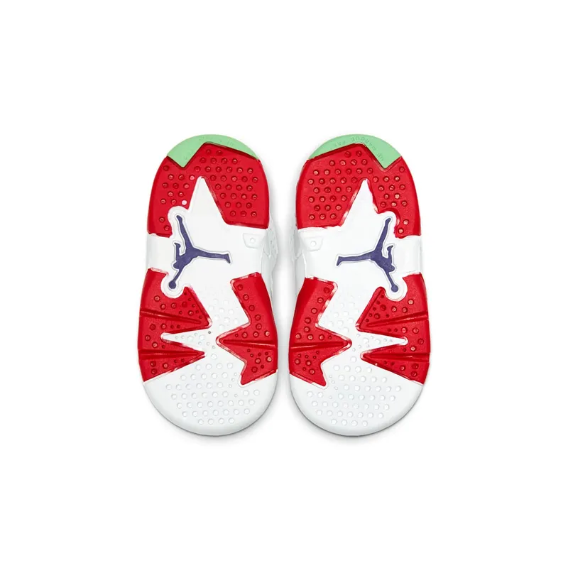 Jordan 6 Retro Hare (TD) Neutral Grey/White-True Red-Black (384667-062)