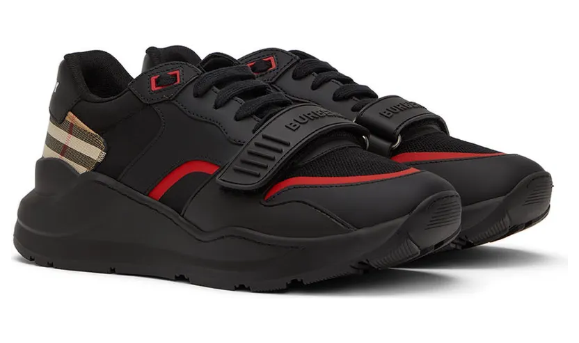 Burberry Black Ramsey Check Sneakers (8056920) (4)