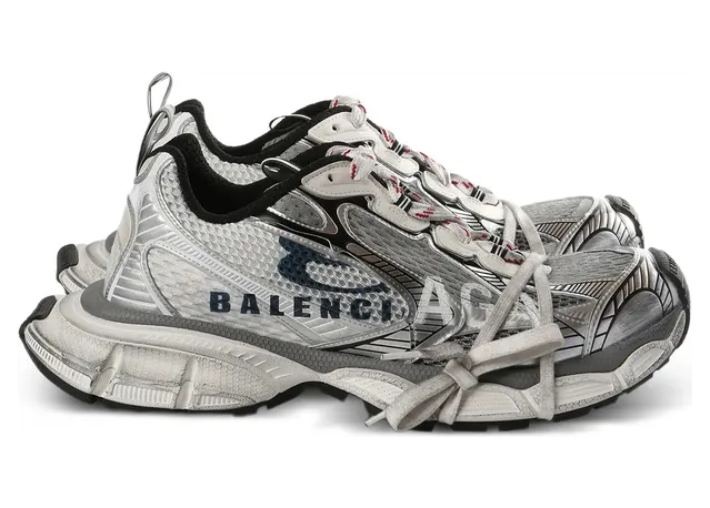 Balenciaga 3XL Split Logo “White/Grey” (840090 W3XSG 9239)