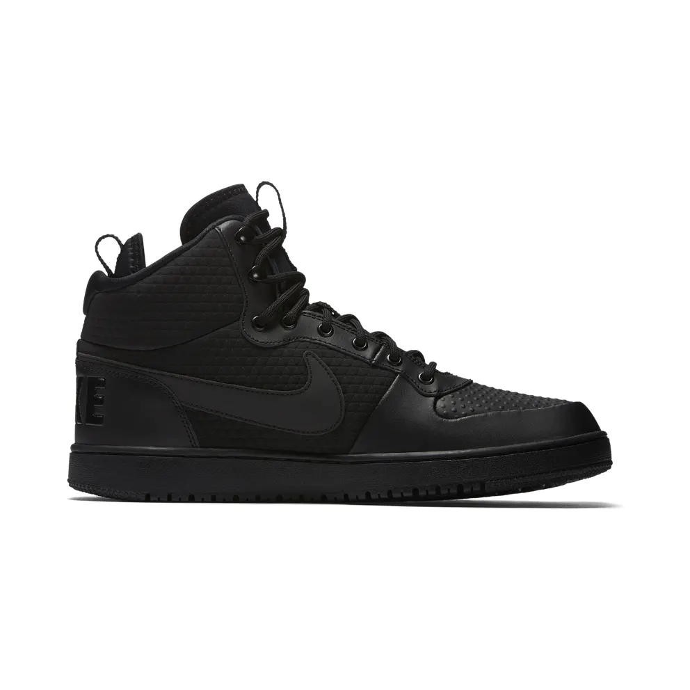 Nike Court Borough Mid Winter Triple Black Black/Black-Black (AA0547-002)
