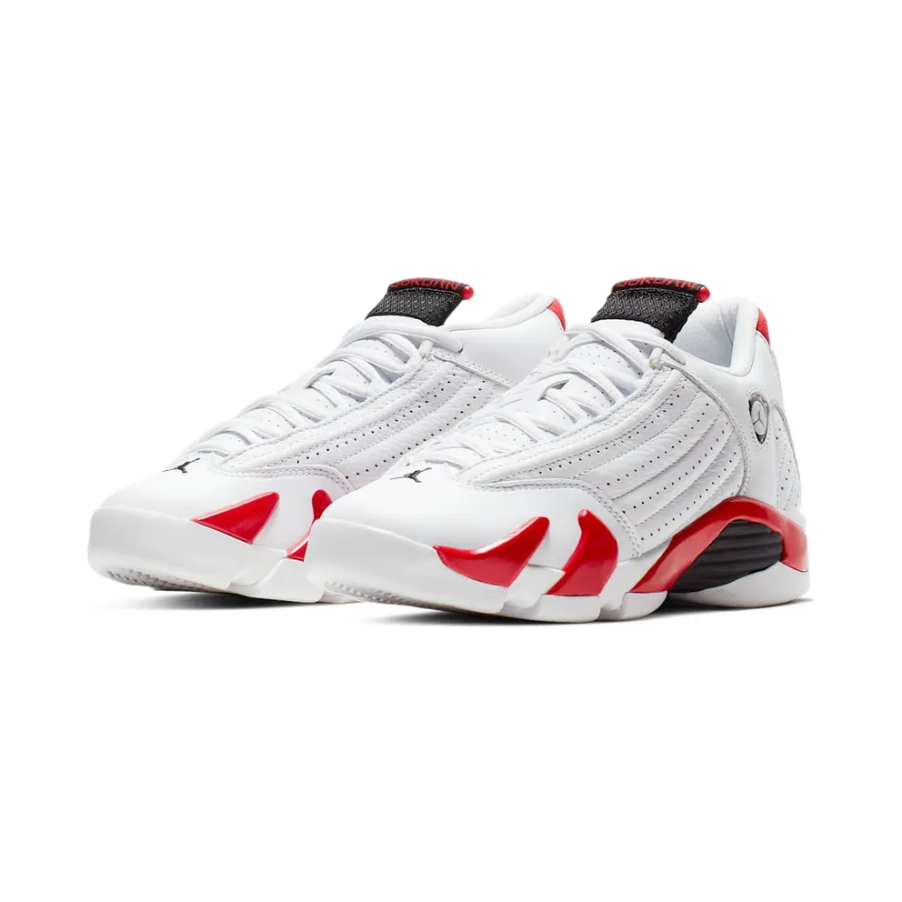 Jordan 14 Retro Rip Hamilton (GS) White/Black-Varsity Red-Metallic Silver (487524-100)
