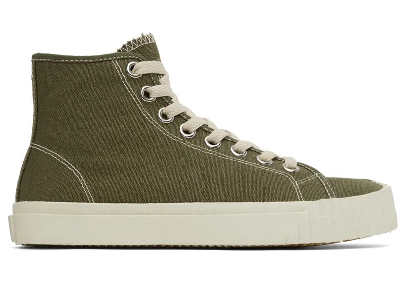 Maison Margiela Green Tabi High-Top T7431 Burnt Olive (S38WS0186 P4291)