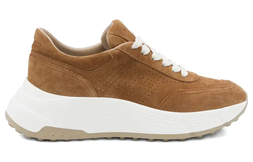 Hogan H669 Plateau-Sneakers aus Wildleder “Brown” (HXW6690GC10BTM)