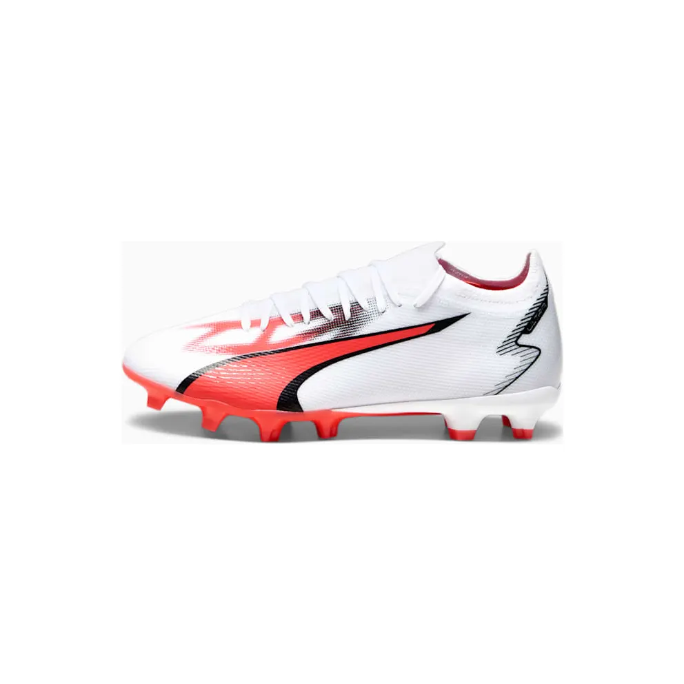 Puma Ultra Match FG/AG White Black Fire Orchid (107347-01)