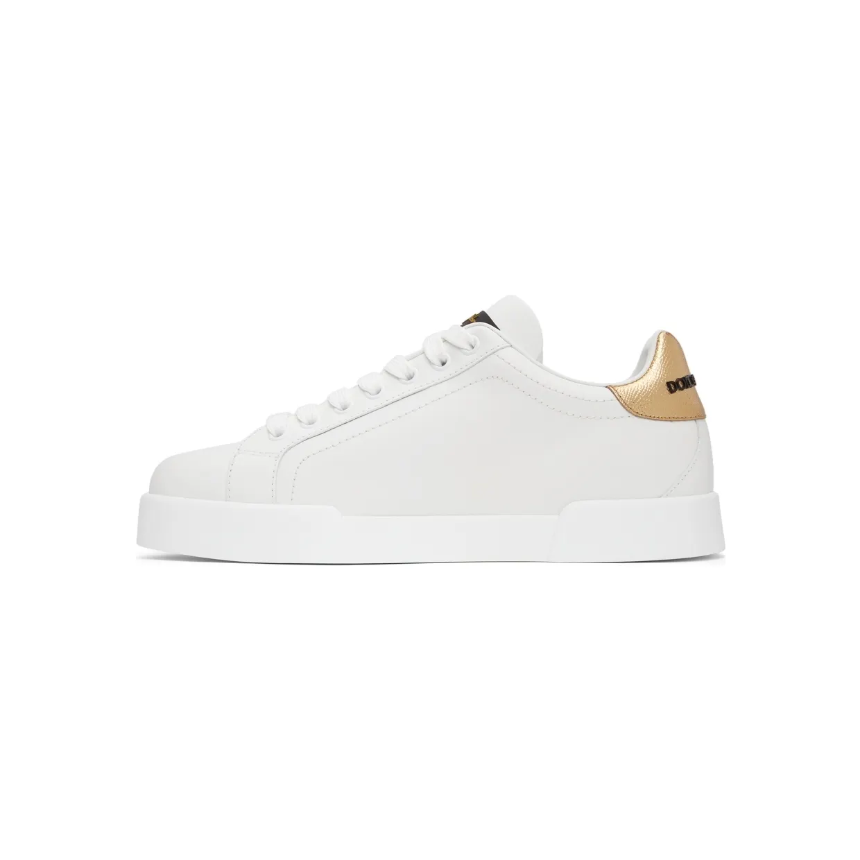 Dolce & Gabbana White Logo Patch Portofino Sneakers (CS1761 AH136) (3)