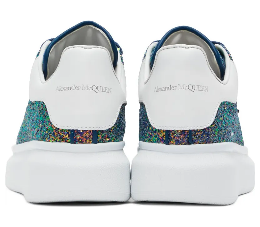 Alexander McQueen Blue & Pink Oversized Sneakers (558944W4MC2) (2)