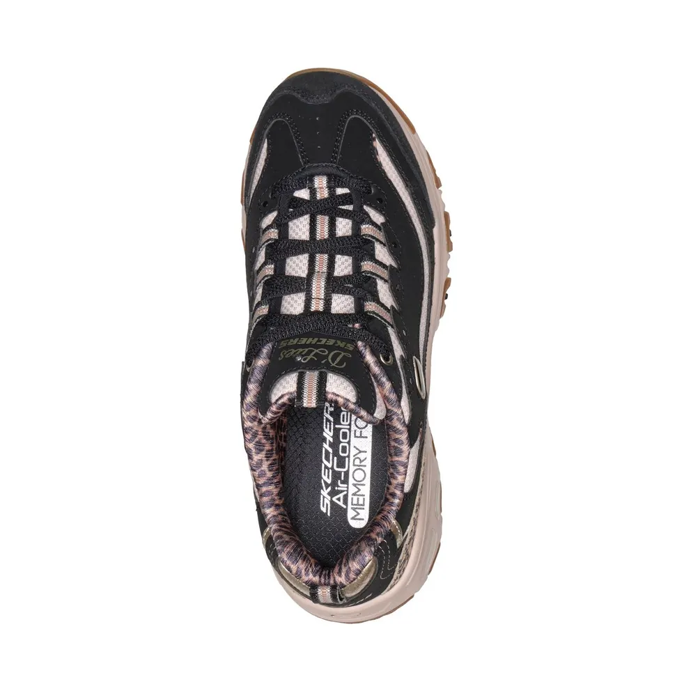 Skechers D’Lites “Wild Charm Sneaker Black” (150877BLK)