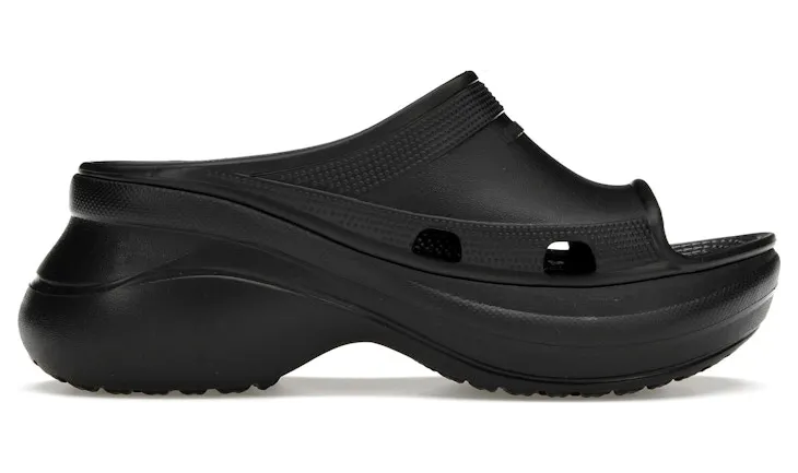Balenciaga x Crocs Pool Slide Sandal Black (W) (677389W1S8E1000)
