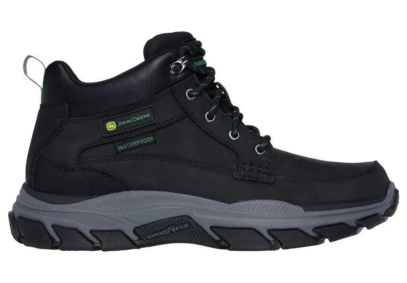 Skechers John Deere Waterproof: Respected – Landin Laars CM Zwart, Maat 42 (256003BLK)