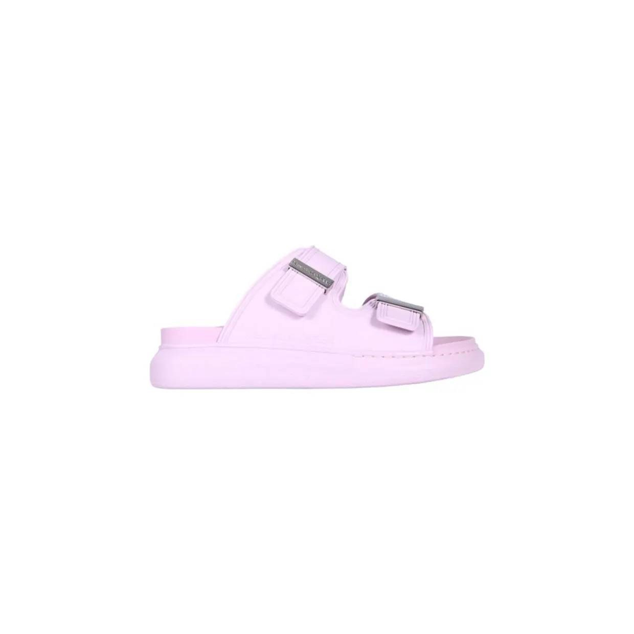 Alexander McQueen Hybrid Buckled Rubber Sandal Pink (658063W4Q515410)