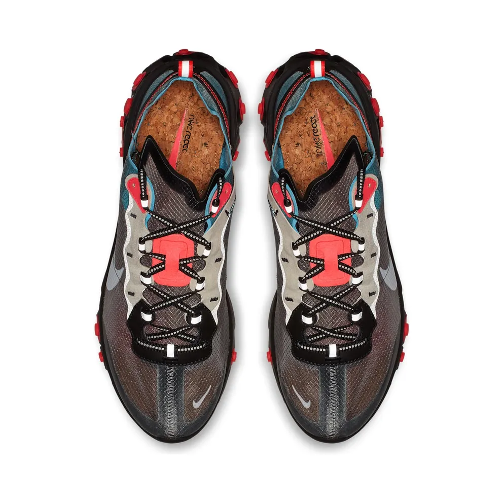 Nike React Element 87 Blue Chill Solar Red Black/Cool Grey-Blue Chill-Solar Red (AQ1090-006)