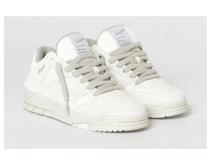 Axel Arigato Area Lo Fluffy Leather Sneakers White (F3677001)