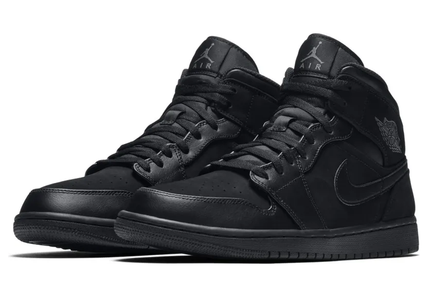 Air Jordan 1 Mid Black (554724-050)