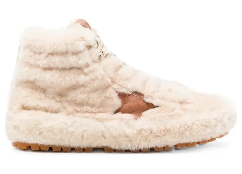 Golden Goose Francy lammy sneakers – Beige (GWF01009F007864)