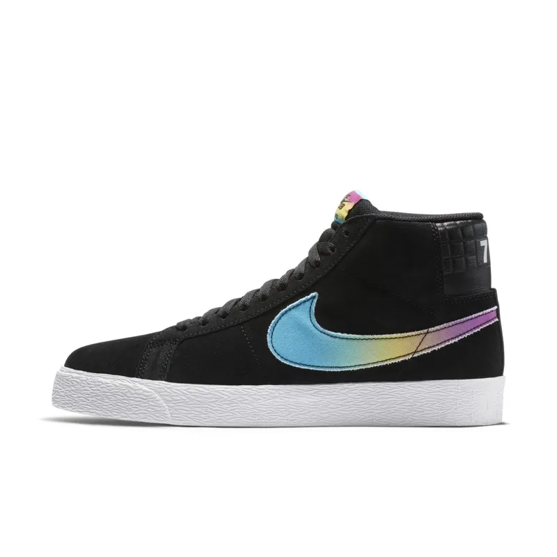 Nike SB Blazer Zoom Mid Lance Mountain 70s Black Black/Multi-Color-White (AH6158-090)