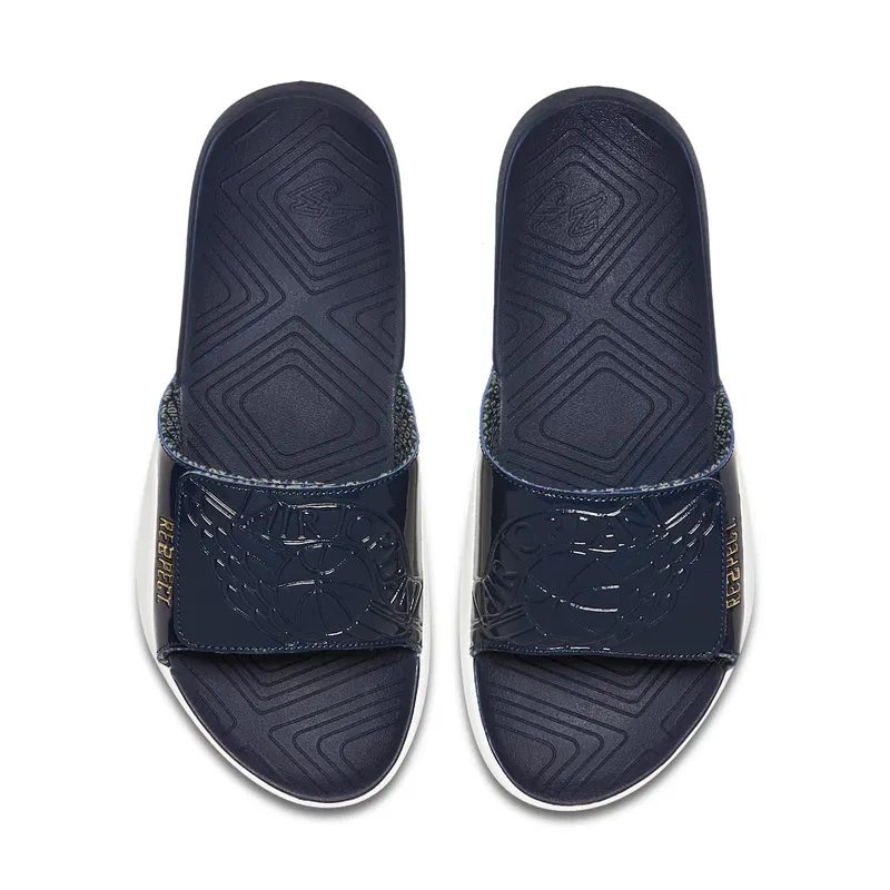 Jordan Hydro 7 Re2pect College Navy/Metallic Gold-White (AO1566-402)