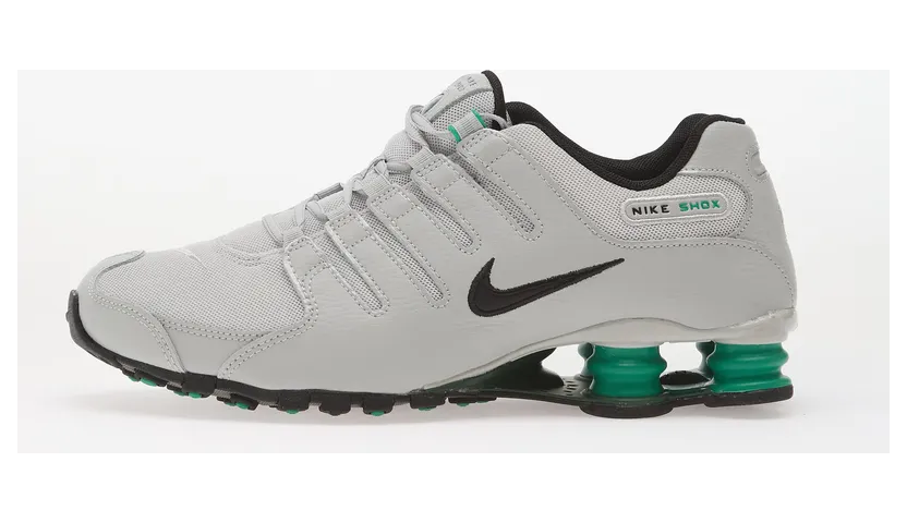 Nike Shox NZ Grey Fog Stadium Green Black