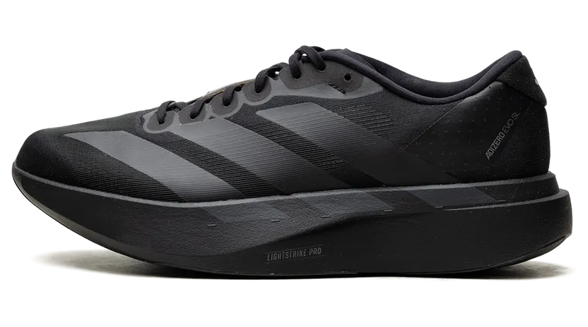 Adidas Adizero Evo SL “Core Black / Iron Metallic” (KH9858)