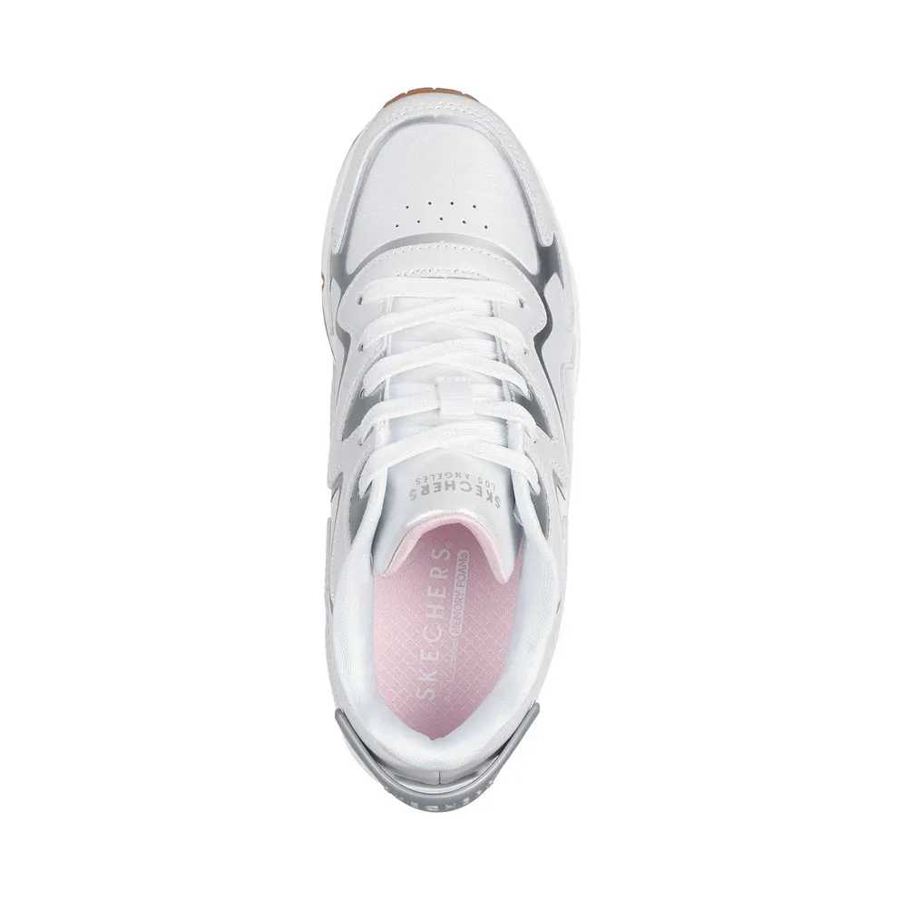 Skechers UNO Gen1 – Wavy Shimmer Sneaker White/Silver