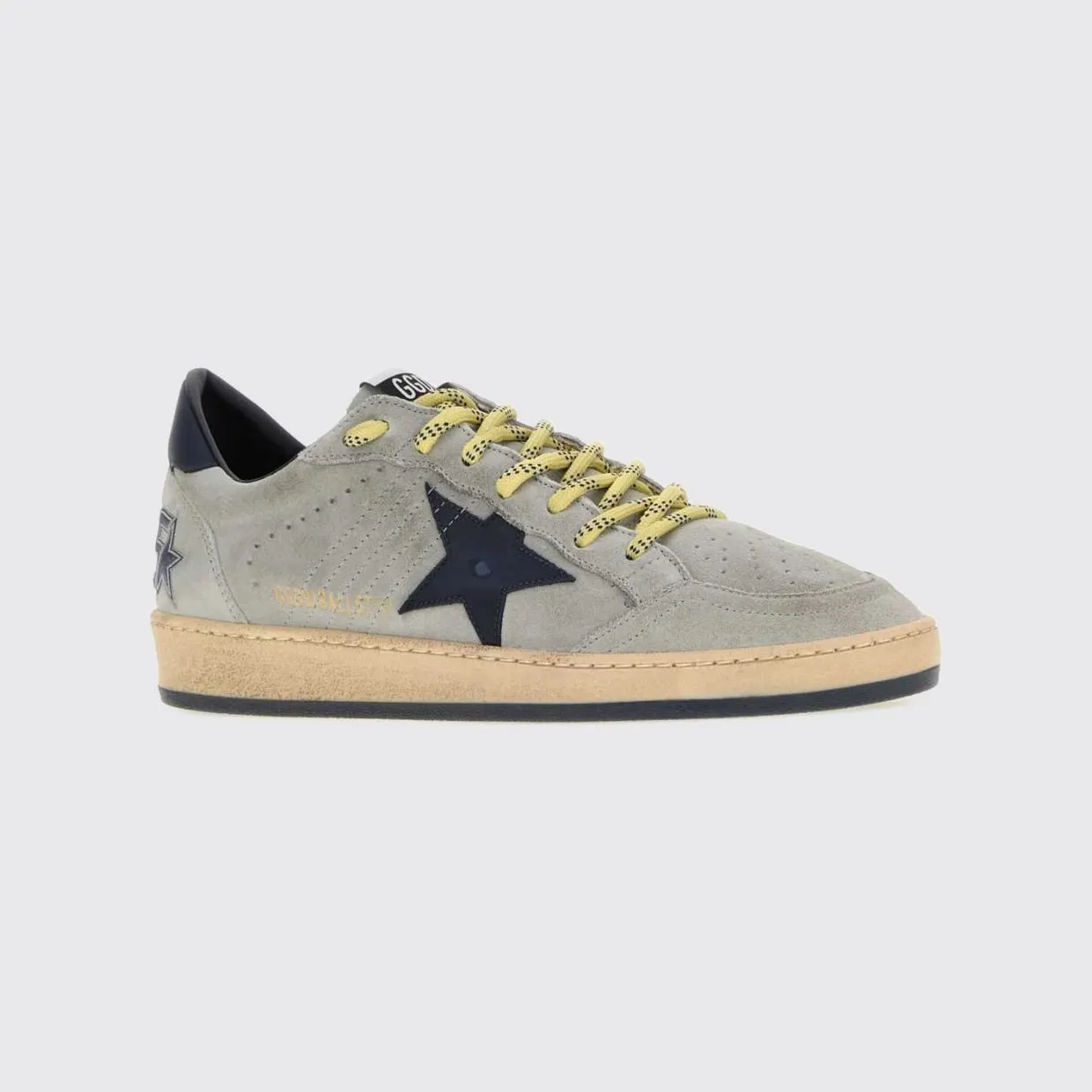 Golden goose Ball Star Perforated Toe Distressed Leather Sneakers Navy (GMF00117F00872760604)