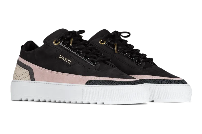 Mason Garments Firenze Nubuck/Suede/Stamp Black/Pink/Creme/Black (FW20-15C)