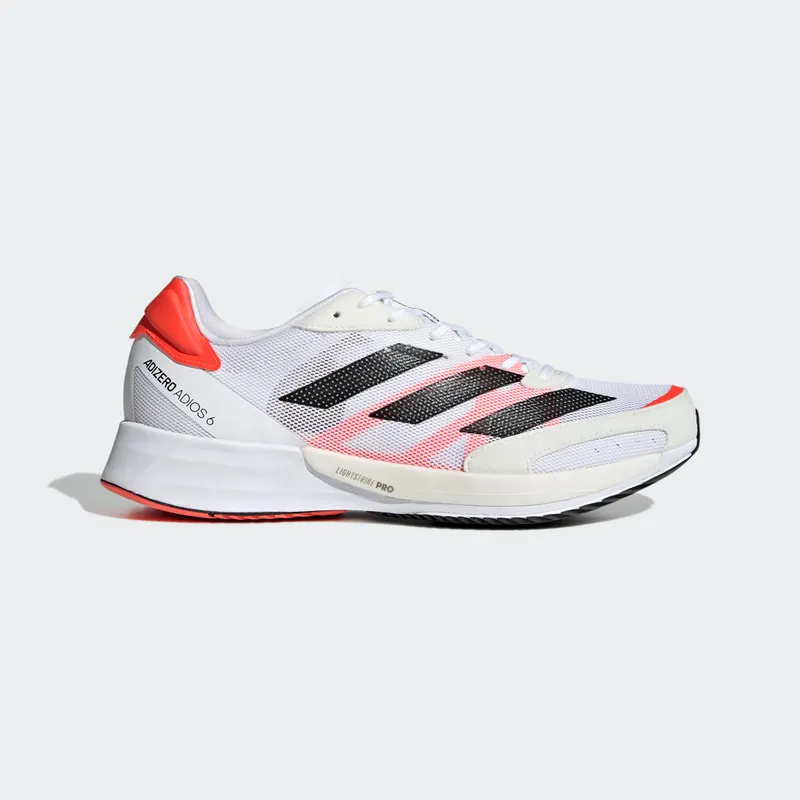 adidas Adizero Adios 6 Cloud White / Core Black / Solar Red (FY4073)