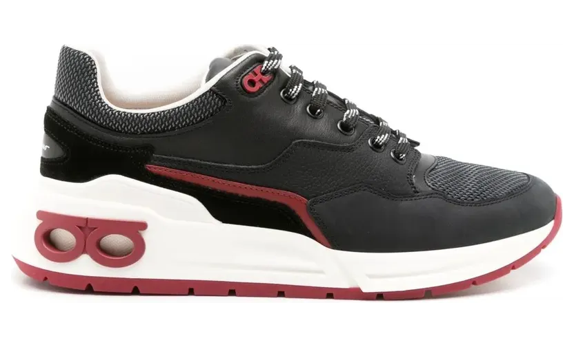 Ferragamo Cosma Sneakers mit Einsätzen – Schwarz (758274)