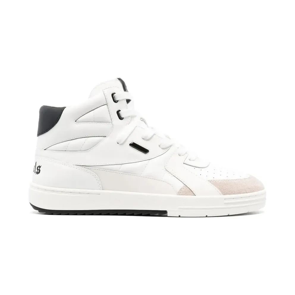 Palm Angels University High-Top- – White (PMIL002S23LEA0010110)