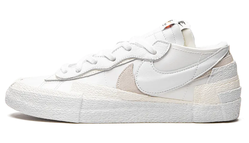 Nike x Sacai Blazer Low White Patent Leather (DM6443-100)