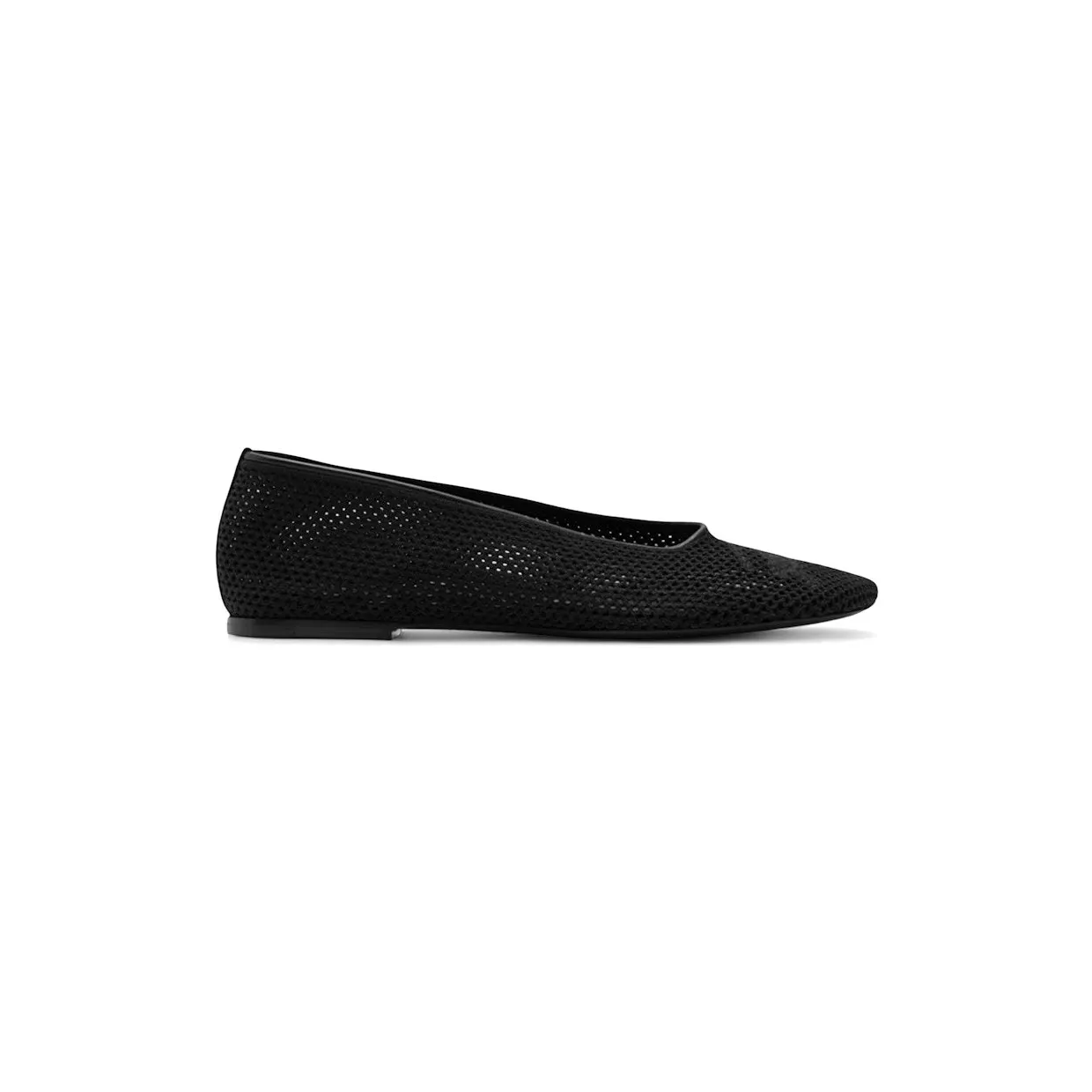 Burberry Mesh Detailed Slip-On Ballerina Flats Black (8088424)