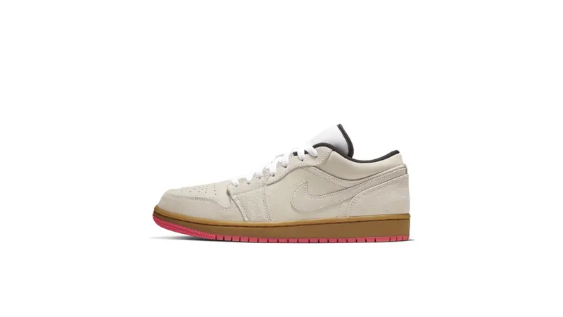 Jordan 1 Low White Gum Hyper Pink White/White-Gum Yellow-Hyper Pink (553558-119)